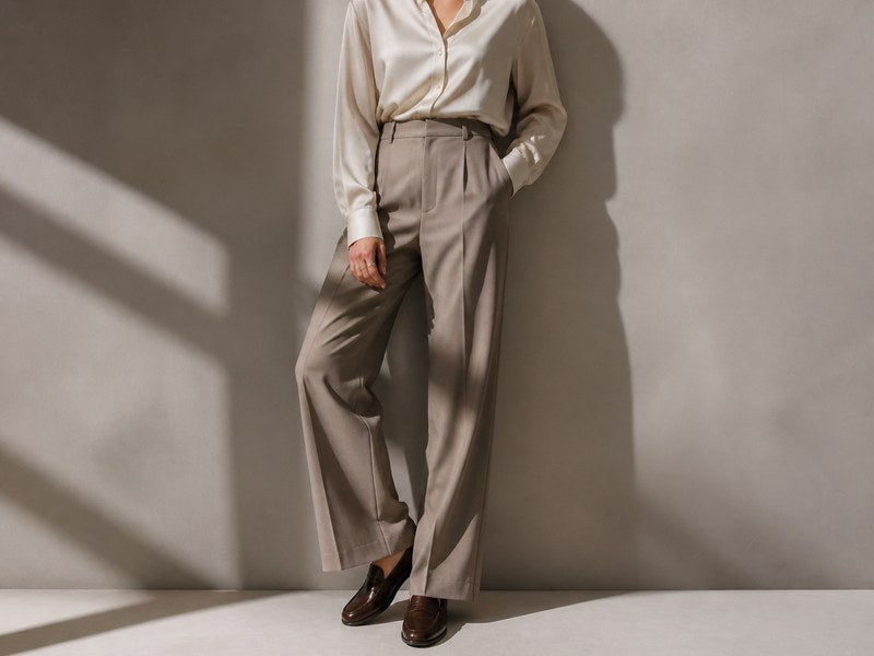 Elegante Seidenbluse als vielseitiges Styling-Basic
