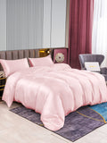 SilkSilky DE 22Momme Reine Seide Bedding Set Rosa 003