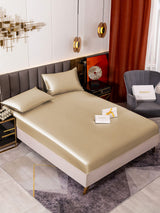 [Beige] SilkSilky-DE 19Momme Bettwäsche Sets 001