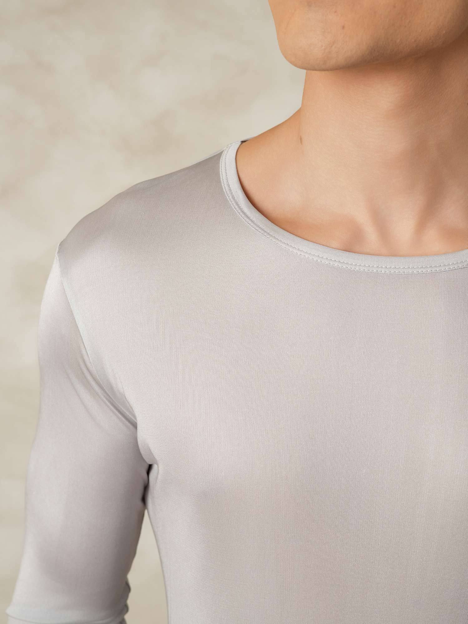 [Silber] SilkSilky-DE Seidenstrick Mens Pajamas 005