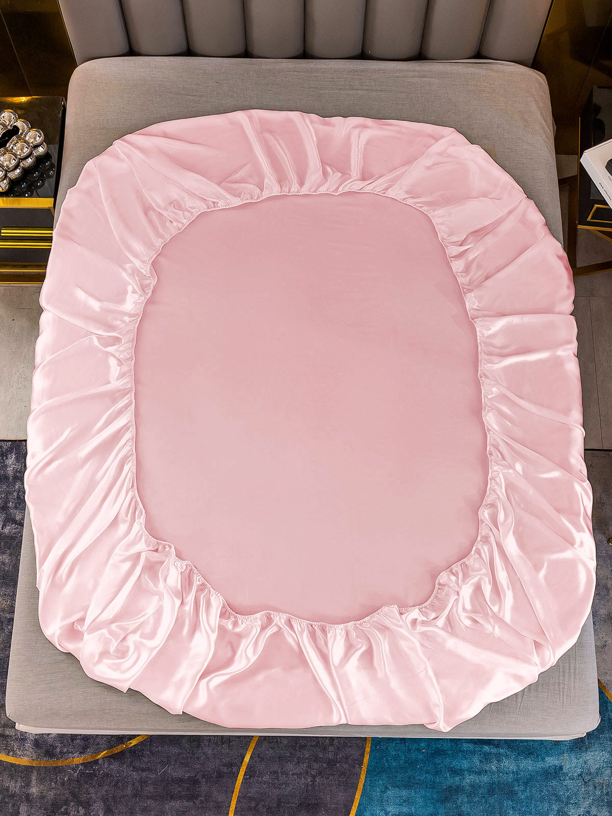 [Rosa] SilkSilky-DE 25Momme Reine Seide Sheet 003