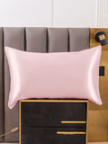 SilkSilky-DE 19Momme Reine Seide Pillowcase Rosa 001