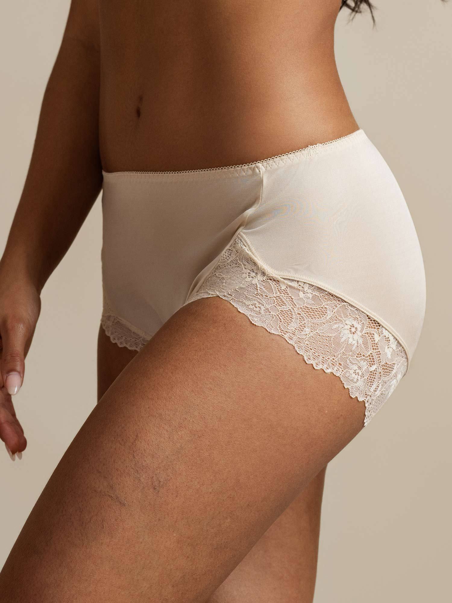 [Beige] SilkSilky-DE Reine Seide Panty 006,