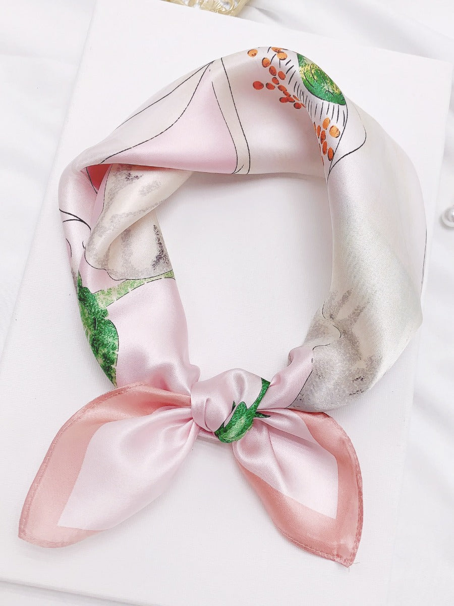 SilkSilky DE Reine Seide Scarf Rosa 001