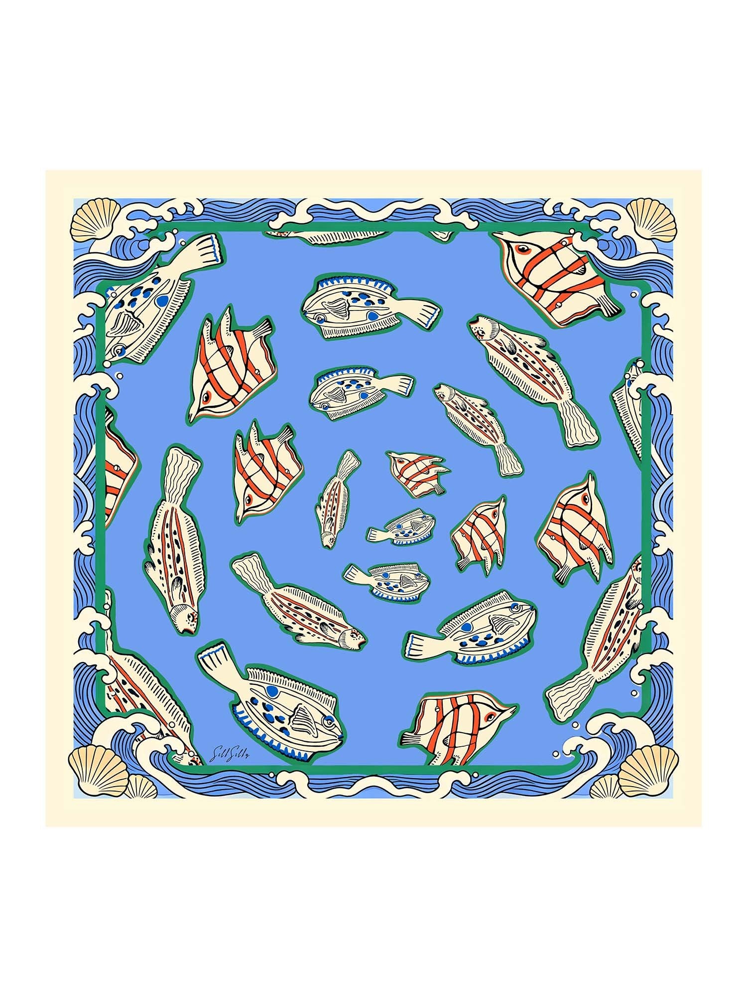 [Blauer Fisch] SilkSilky-DE Scarf 001
