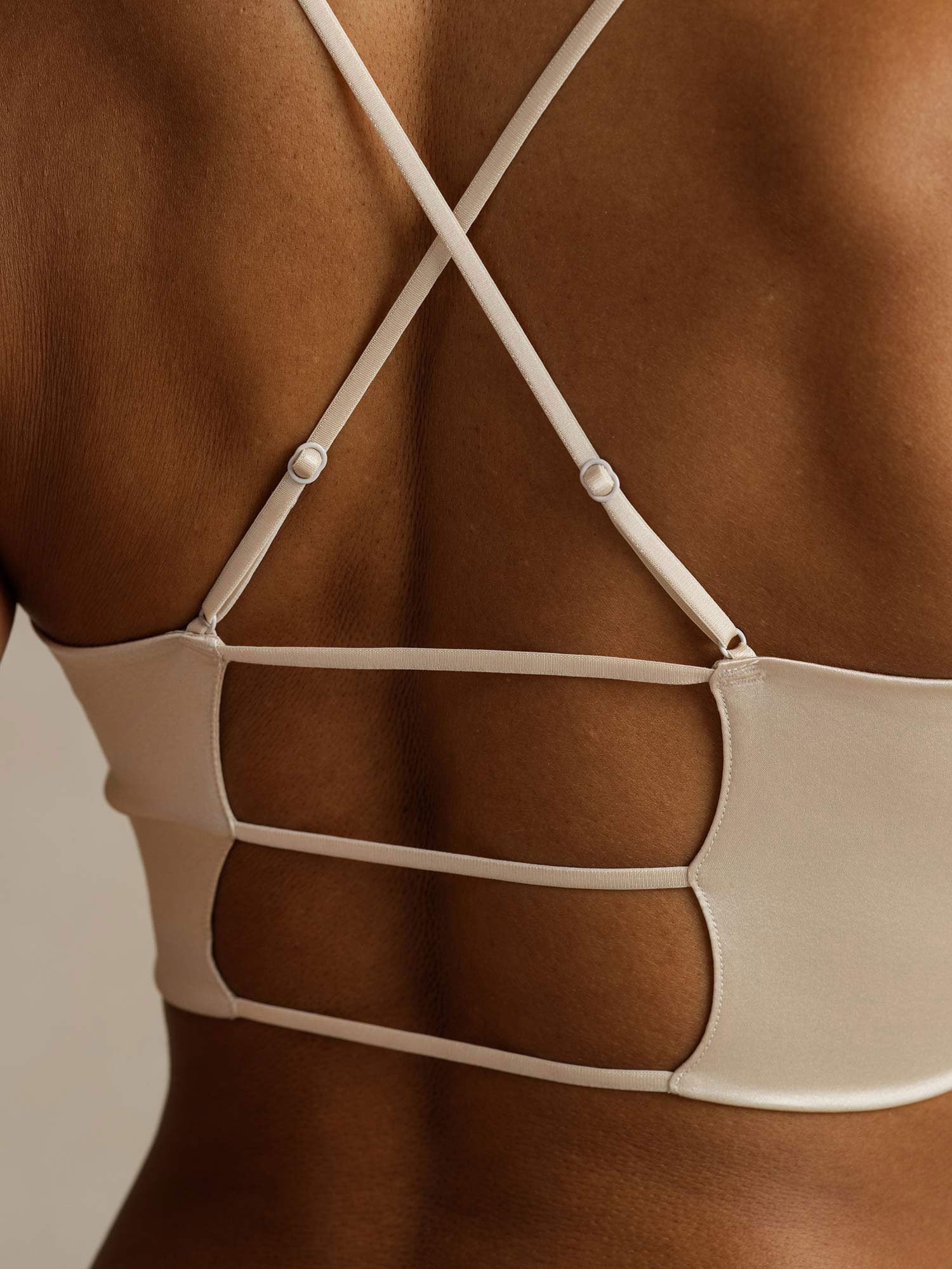 [Champagner] SilkSilky-DE Reine Seide Bra 005