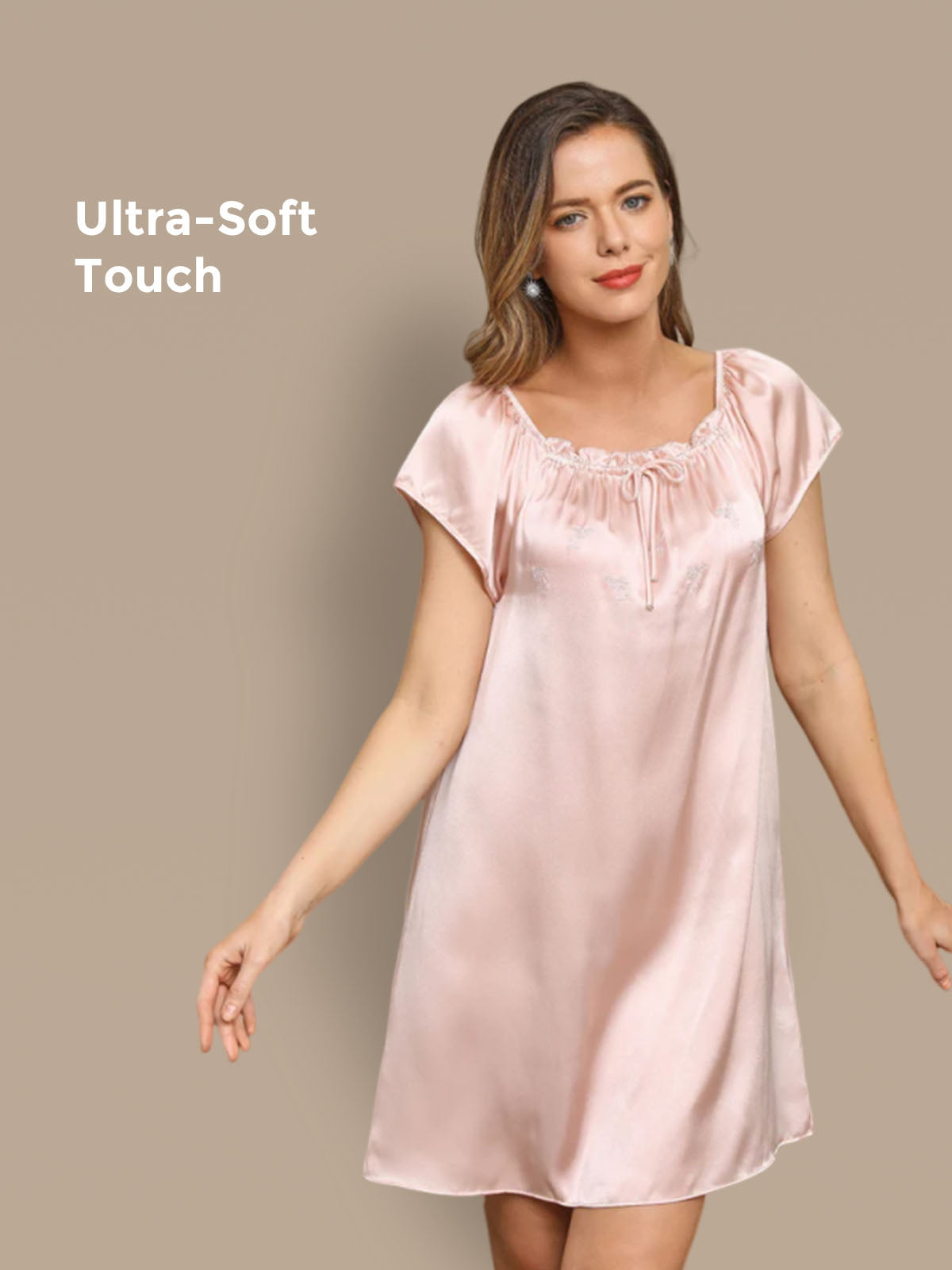[Hellrosa] SilkSilky-DE Reine Seide Nightgown 001