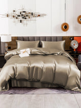 [Khaki] SilkSilky-DE 19Momme Bettwäsche Sets 002