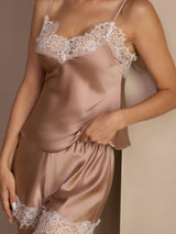 [Toskana] SilkSilky-DE Sleeveless V Neck Camisole-Set 006