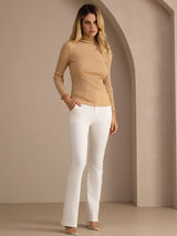 [Mondstein] SilkSilky-DE Long Sleeve Turtle Neck T-Shirt 007