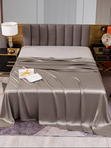 [Grau] SilkSilky-DE 22Momme Spannbettlaken 001