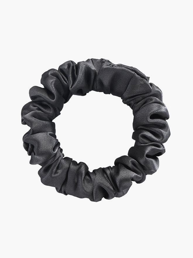 [Schwarz] SilkSilky-DE 19Momme Reine Seide Scrunchie 004
