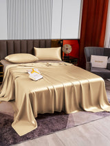 [Beige] SilkSilky-DE 22Momme Bettwäsche Sets 003