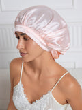 SilkSilky-DE Reine Seide Sleep Cap Rosa 002