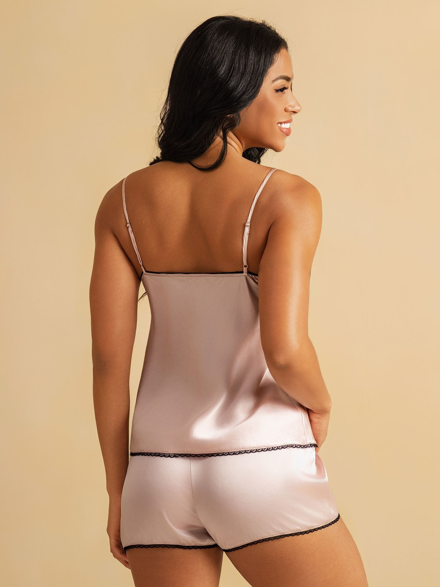 [Rosa] SilkSilky-DE Reine Seide Camisole Set 002