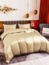[Beige] SilkSilky-DE 19Momme Reine Seide Bedding Set 006