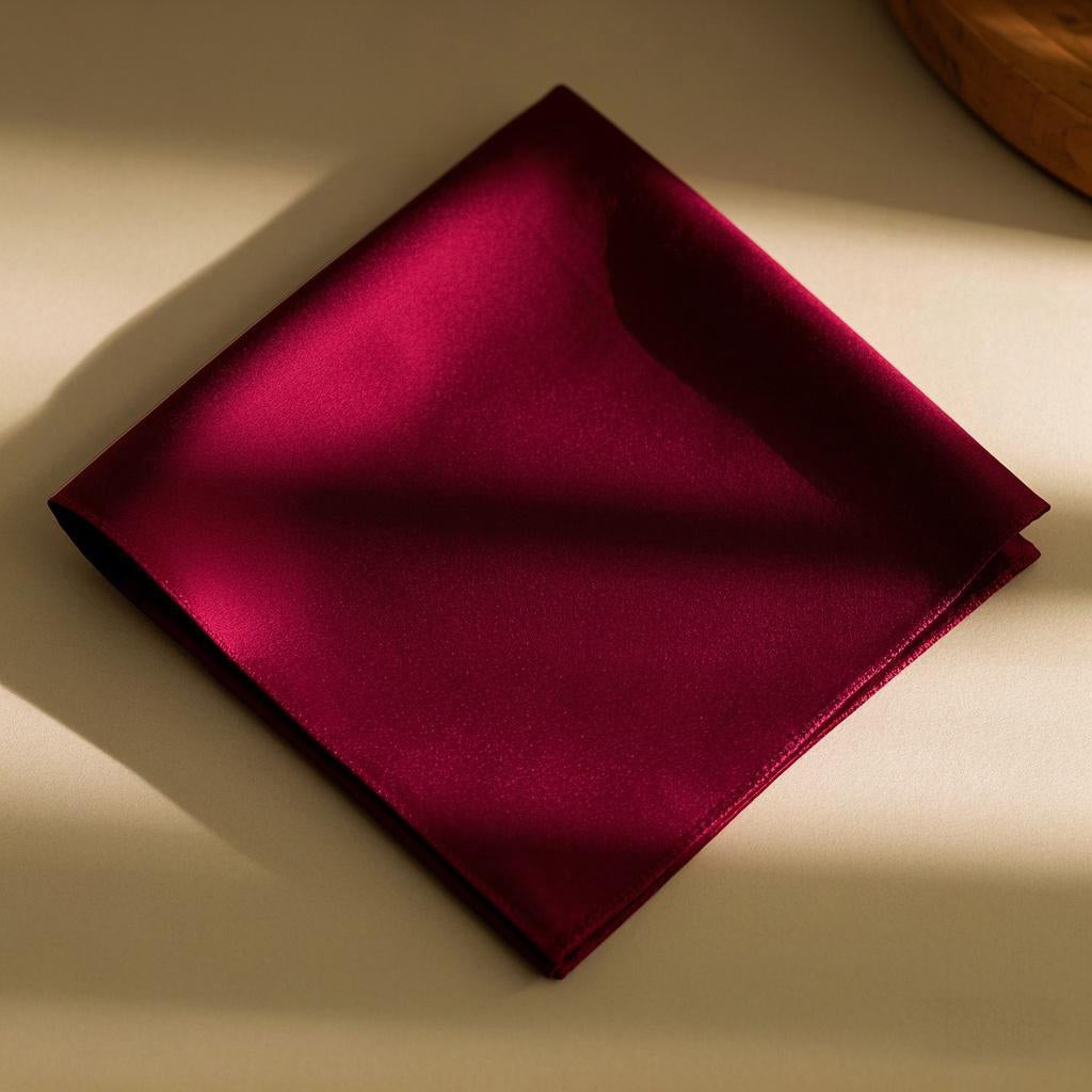 [Dunkelrot] SilkSilky-DE Reine Seide Scarf 004