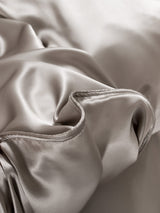 [Grau] SilkSilky-DE 22Momme Reine Seide Bedding Set 006,