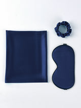 [Dunkelblau] SilkSilky-DE 19Momme Reine Seide Pillowcase Set 003