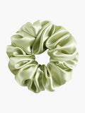 SilkSilky DE 19Momme Reine Seide Scrunchie Hellgrün 003