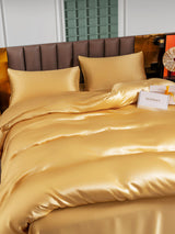 [Champagner] SilkSilky-DE 25Momme Reine Seide Bedding Set 003