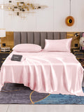 SilkSilky DE 19Momme Reine Seide Bedding Set Rosa 002