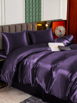 [Dunkelviolett] SilkSilky-DE Bettwäsche Sets 005