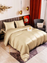 [Beige] SilkSilky-DE Bettwäsche Sets 001