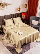 [Beige] SilkSilky-DE Bettwäsche Sets 001