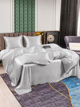 [Silber] SilkSilky-DE Bettwäsche Sets 003