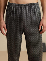 [Schwarzer Ginkgo] SilkSilky-DE Mens Sleep Bottoms 003