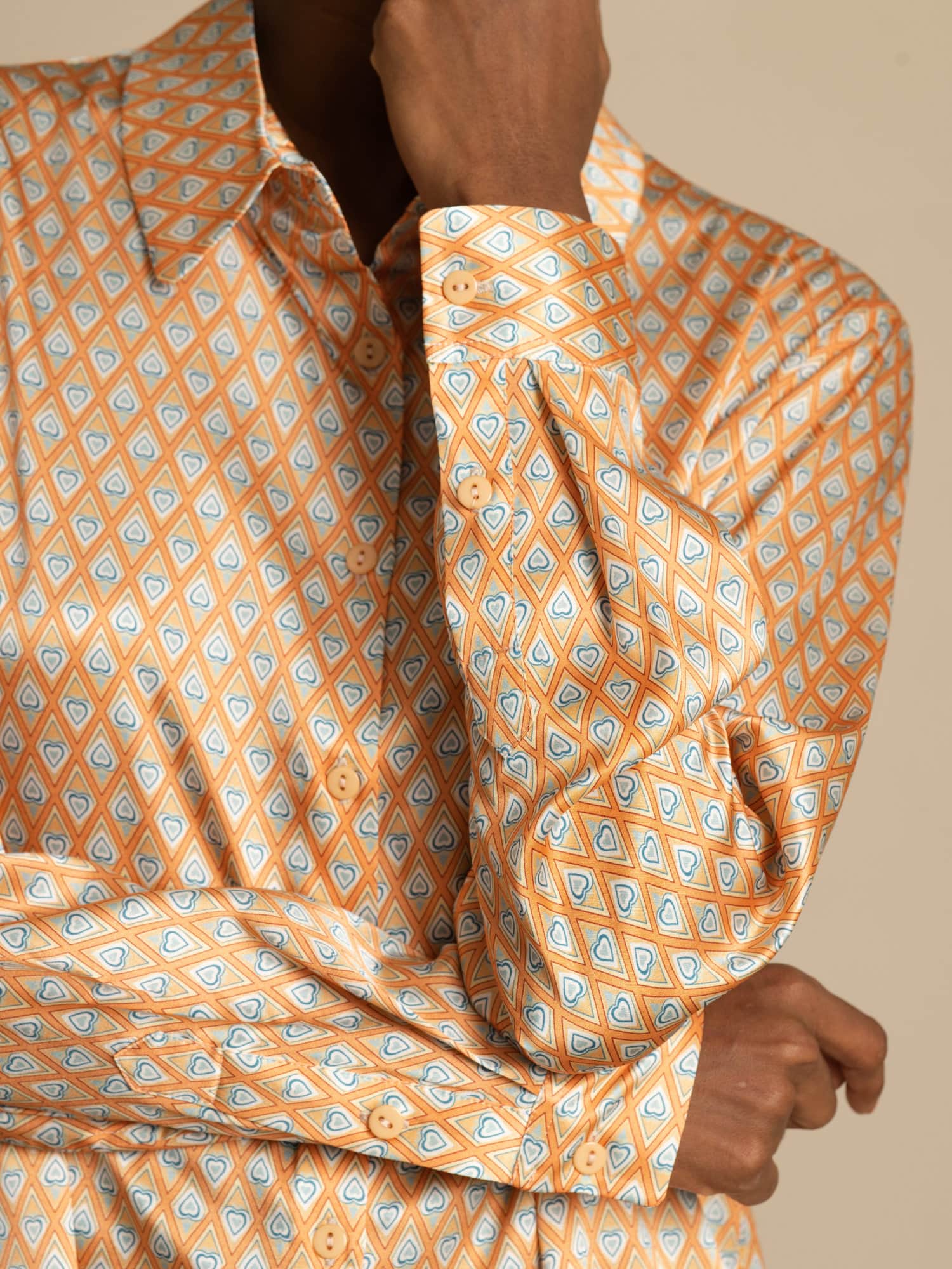 [Floral] SilkSilky-DE Seide Langärmelig Umlegekragen Damenhemd 004