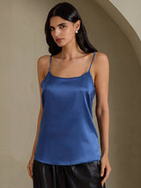 [Echtes Petrol] SilkSilky-DE Spaghetti Strap Cami Top 001
