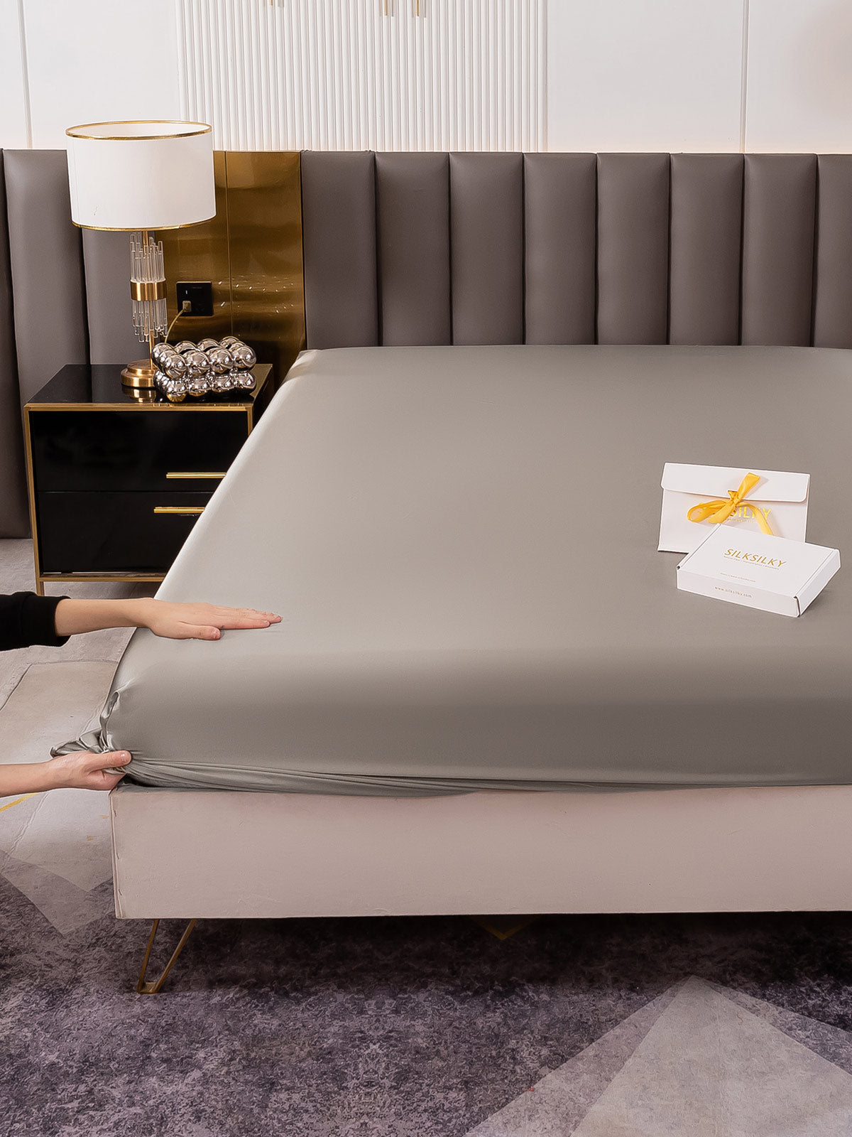 [Grau] SilkSilky-DE 19Momme Sheet 005