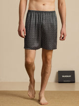 [Schwarzer Ginkgo] SilkSilky-DE Mens Sleep Bottoms 004