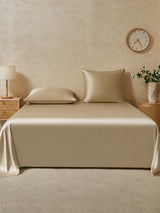 [Beige+Khaki] SilkSilky-DE Bettwäsche Sets 001
