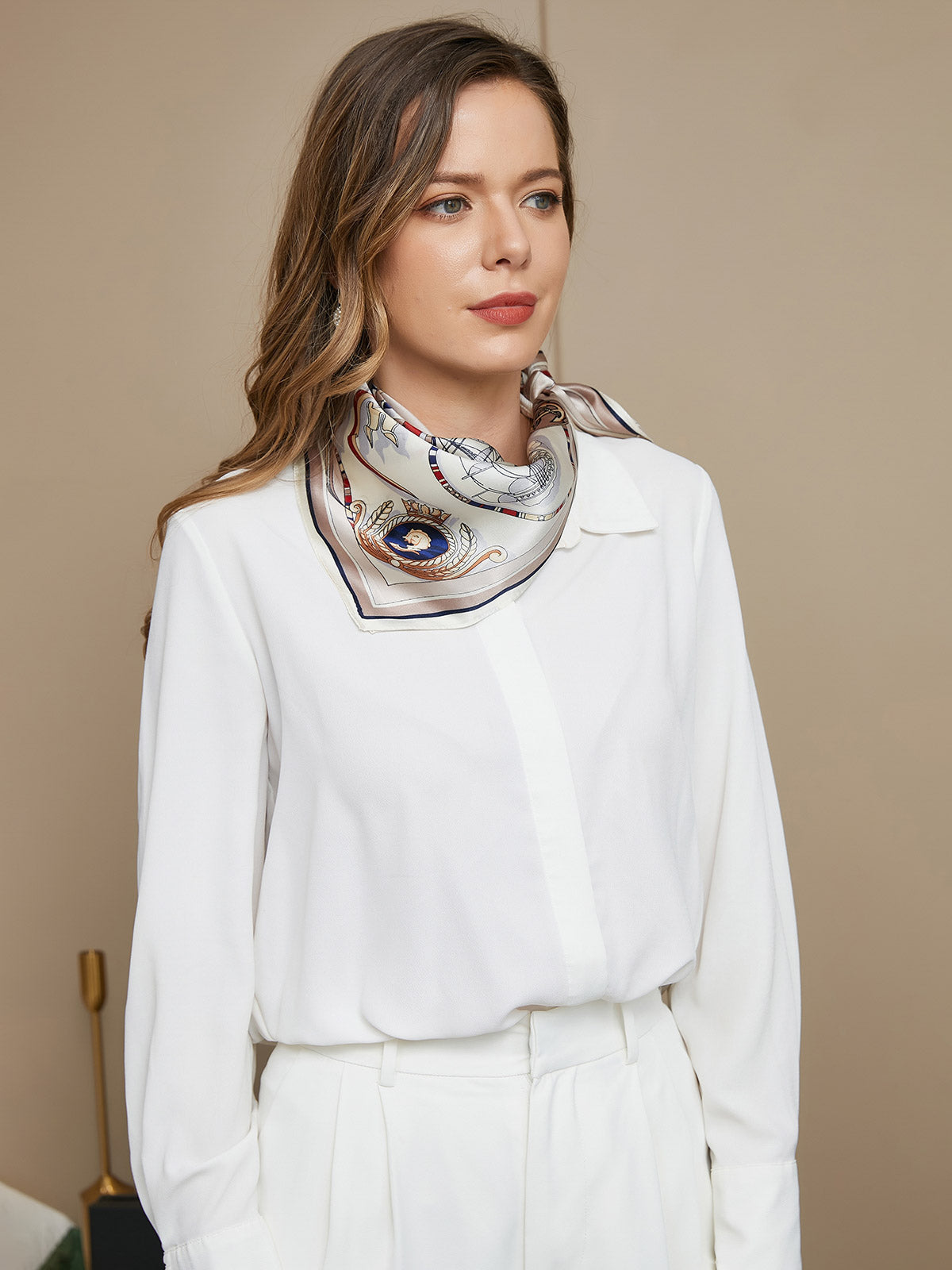 [P043] SilkSilky-DE Reine Seide Scarf 003,