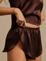 [Braun] SilkSilky-DE Spaghetti Strap Camisole-Set 006