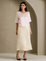 [Rosa] SilkSilky-DE Half Sleeve T-Shirt 005