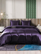 [Dunkelviolett] SilkSilky-DE Bettwäsche Sets 002