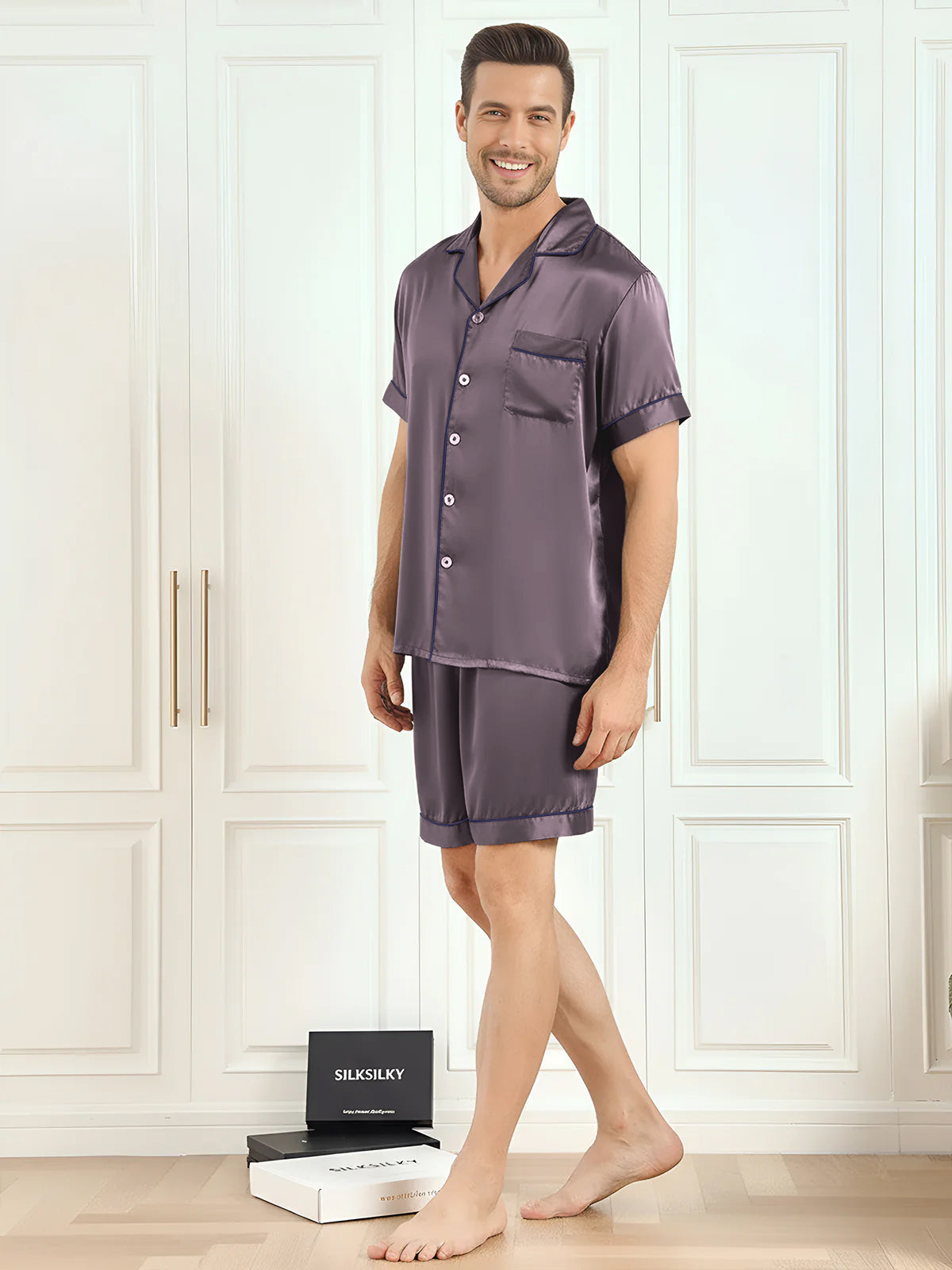 [Lilagrau] SilkSilky-DE Mens Pajamas 005,