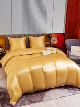 [Champagner] SilkSilky-DE Bettwäsche Sets 005