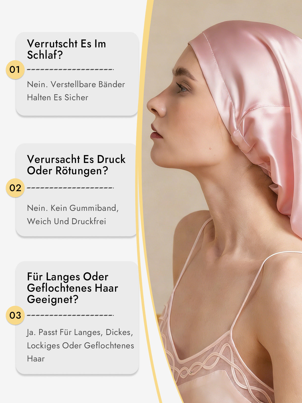 [Hellrosa] SilkSilky-DE Schlafmützen 008