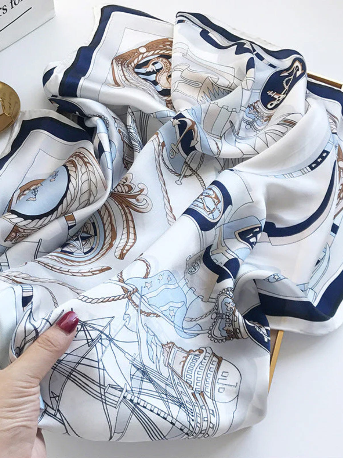 [P007] SilkSilky-DE Reine Seide Scarf 003,