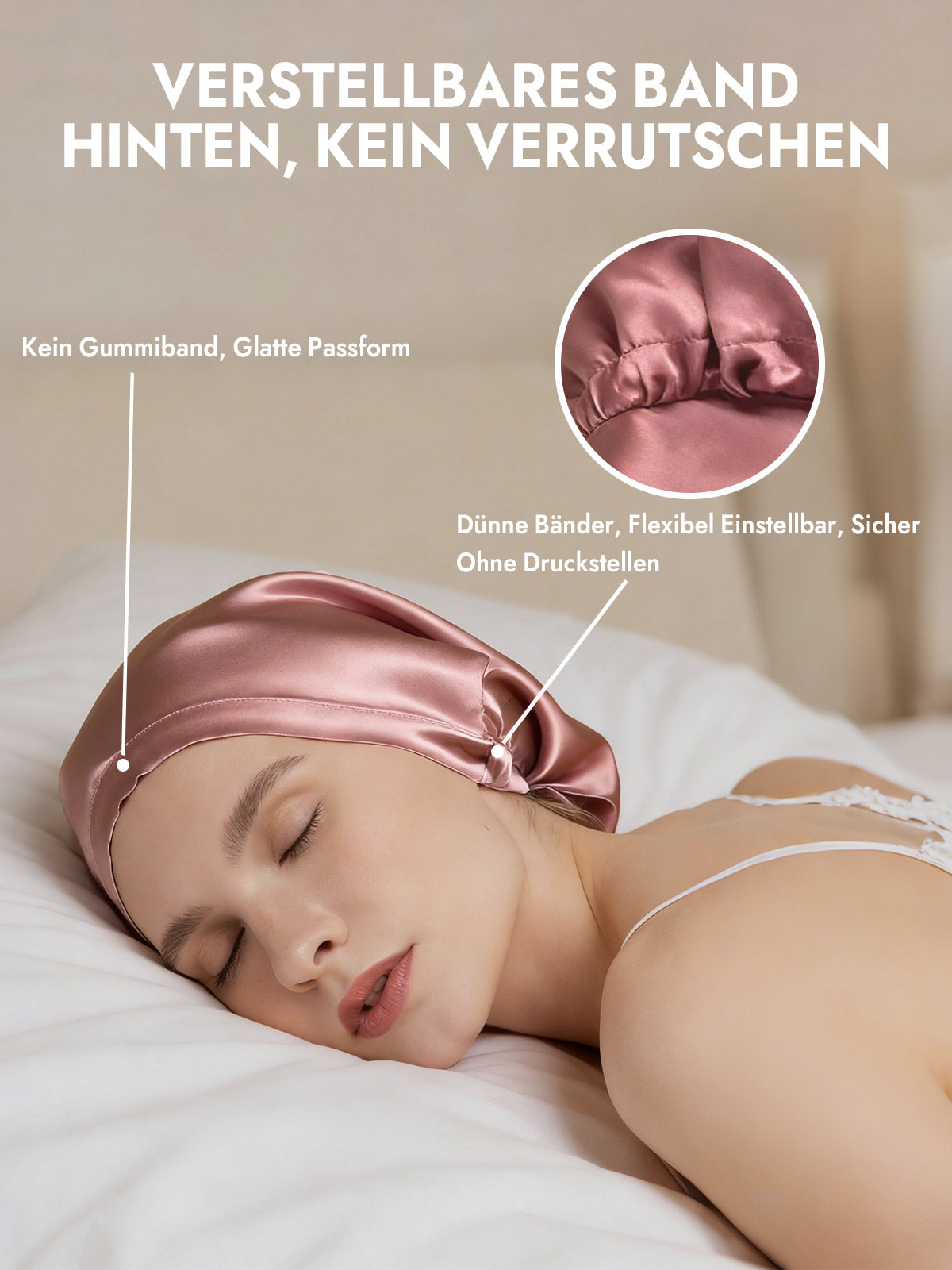 [Blasses Mauve] SilkSilky-DE Schlafmützen 005