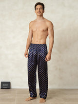 [Marine Kette] SilkSilky-DE Mens Sleep Bottoms 005