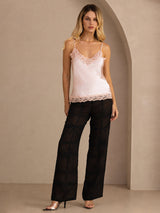 [Rosa] SilkSilky-DE Spaghetti Strap V Neck Cami Top 006