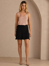 [Toskana] SilkSilky-DE Sleeveless V Neck Cami Top 003