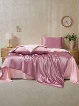 [BlassesMauve+Hellrosa] SilkSilky-DE 19Momme Bettwäsche Sets 002