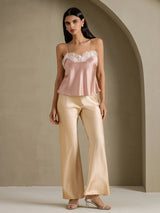 [Toskana] SilkSilky-DE Spaghetti Strap V Neck Cami Top 005